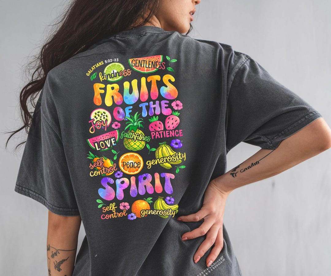 Comfort Colors® Fruits of the Spirit Shirt, Christian Bible Verse Tee ...