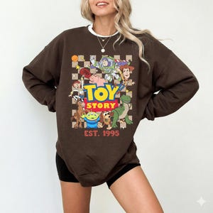 Toy Story Shirt, Disney Toy Story Sweatshirt, Woody Buzz Lightyear Shirt, Jessie Rex Hamm Alien Slinky Dog Shirt, Toy Story Est 1995 Shirt image 5