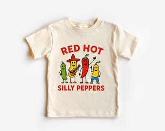 Funny Pepper Shirt or Sweatshirt, Red Hot Silly Peppers Tee, Cute Chili Pepper Shirt, Food Pun T-Shirt, Funny Food Sweatshirt