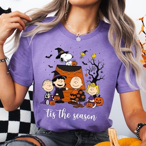 Halloween Puppy Friends Shirt, Vintage Comic Halloween Sweatshirt, Spooky Fall Dog Tee, Cute Trick or Treat Shirt, Cute Dog Halloween Outfit image 4
