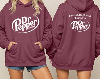 Funny Dr Pepper Sweatshirt, Retro Soda Graphic Hoodie, Soda Fan Gift