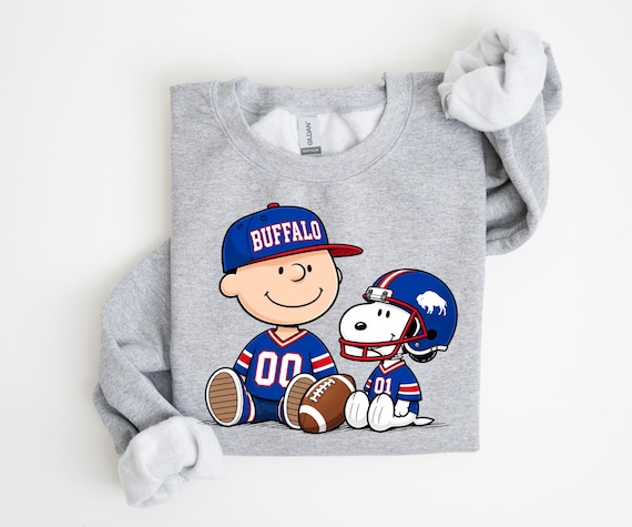 Buffalo Football Cartoon Shirt or Sweatshirt, Vintage Comic Style Football Tee, Cute Buffalo Gameday Sweatshirt, Buffalo Football Fan Gift
