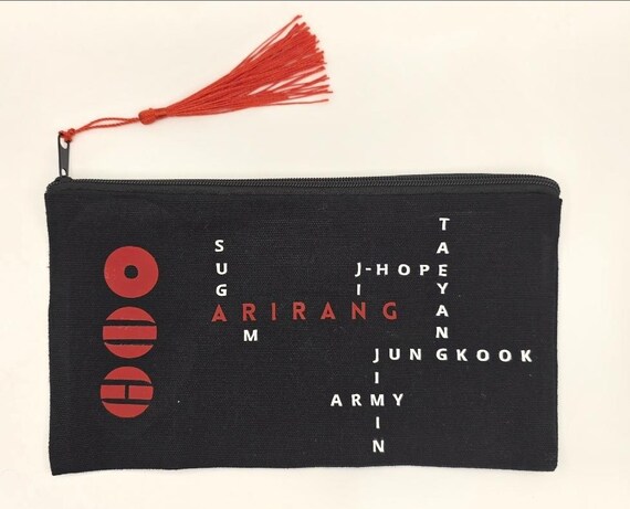 BTS Arirang Pouch | Kpop Merch | ARMY Gift | Pencil Case | Kpop