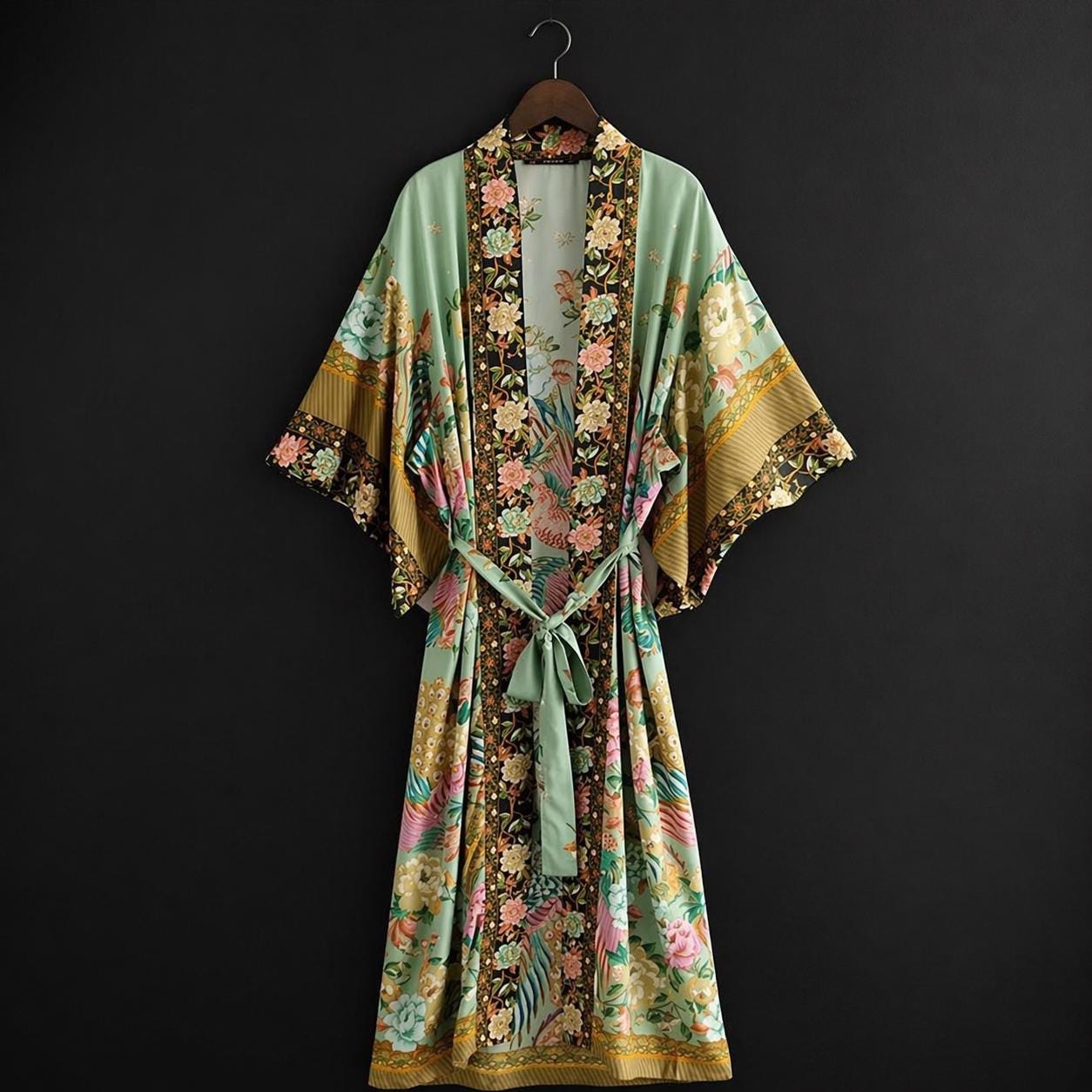 bridesmaid dressing gowns cotton Silky Chunky Lace Robe | Bridal Party Robes