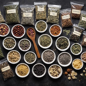 Hierbas de boticario a granel / Botánicos orgánicos secos para té y rituales / Suministros para frascos de hechizos / Hierbas para altares metafísicos / Elige tu hierba
