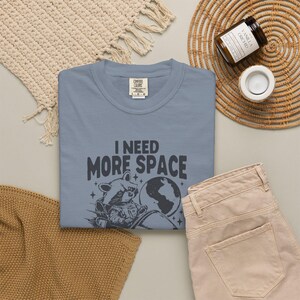 I Need More Space Shirt, Funny Introvert Tee, Space Raccoon Shirt, Anti Social Shirt, Funny Graphic Tee, Sarcastic Space Shirt Blue Jean
