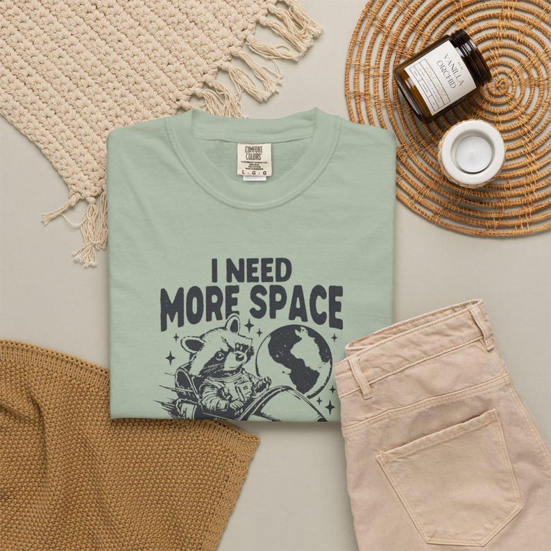 I Need More Space Shirt, Funny Introvert Tee, Space Raccoon Shirt, Anti Social Shirt, Funny Graphic Tee, Sarcastic Space Shirt Bay