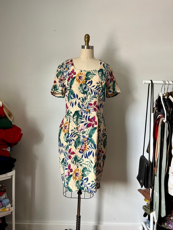 vintage 80’s floral Maggie London dress