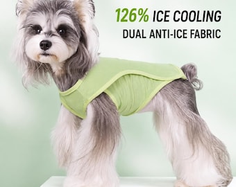 Cooling Dog Shirt with UV Protection, Ice Silk Pet Vest, Breathable Summer Dog Clothes, Lightweight Cooling Vest for Small Dogs, Teddy Bicho