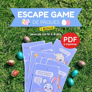 Easter Escape Game for 6-8 year olds – Printable Easter Game – Children's Egg Hunt Activity – Fun Activity – PDF