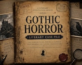 Gothic Horror Literary Case File | The Raven, Tell-Tale Heart, Monkeyβs Paw | Sleepy Hollow & House of Usher | 60-Page Study Pack