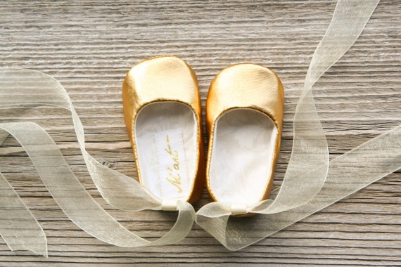 GOLD baby shoes SILVER baby shoes baby 