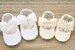 Ivory baptism shoes, cross shoes, white christening shoes, white baby shoes, blessing outfit, white baby girl slippers, infant bow shoes 