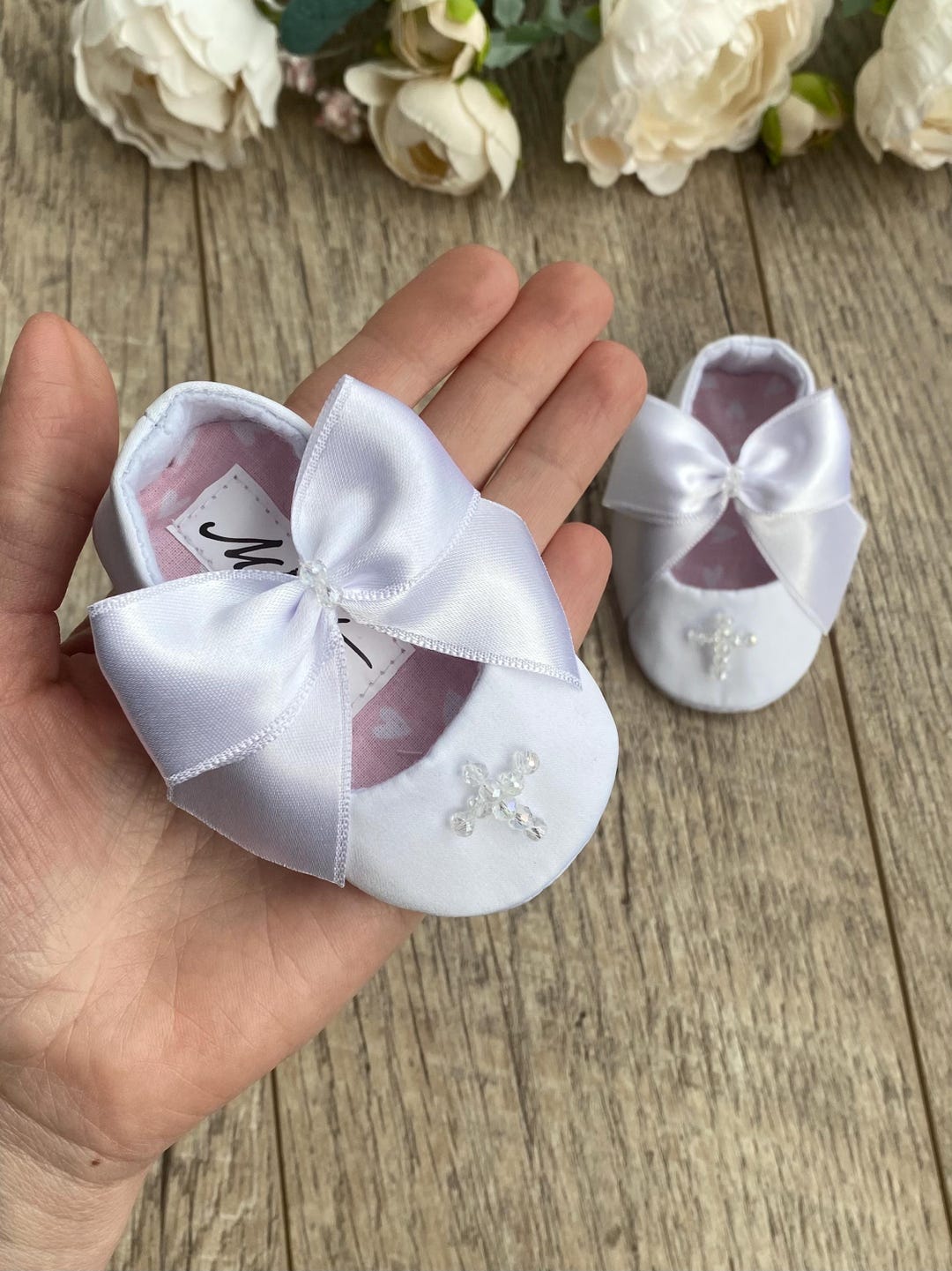 Girls Christening Shoes made in Italy main image 1