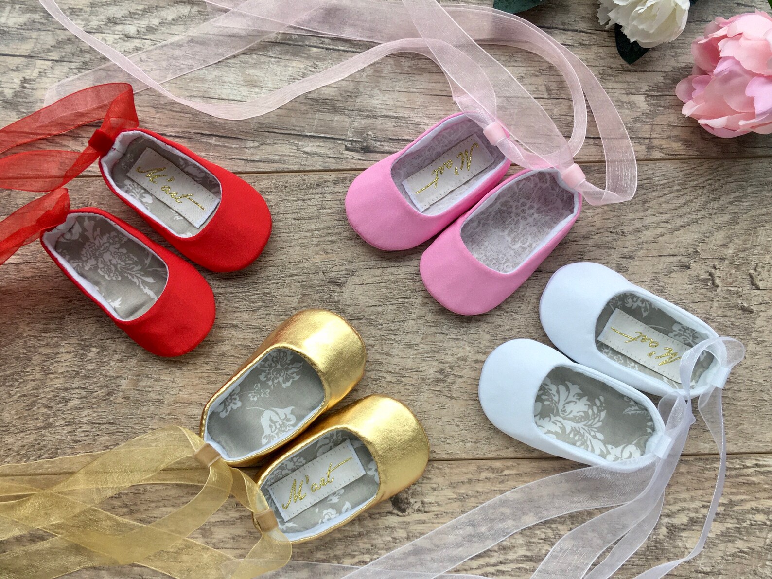 Red Baby Ballet Shoes Baby Ballerina Shoes Christmas Shoes Etsy