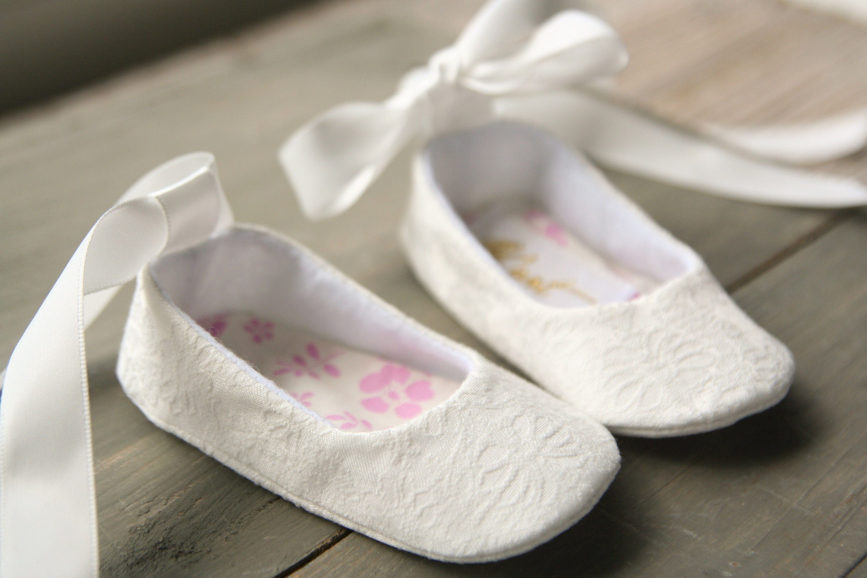 Antike weiße Baby Ballerina Schuhe Ballett Hausschuhe Creme | Etsy
