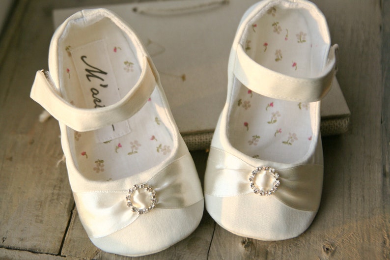 Ivory Christening Shoes Baptism Shoes Ivory Baby Dress Etsy