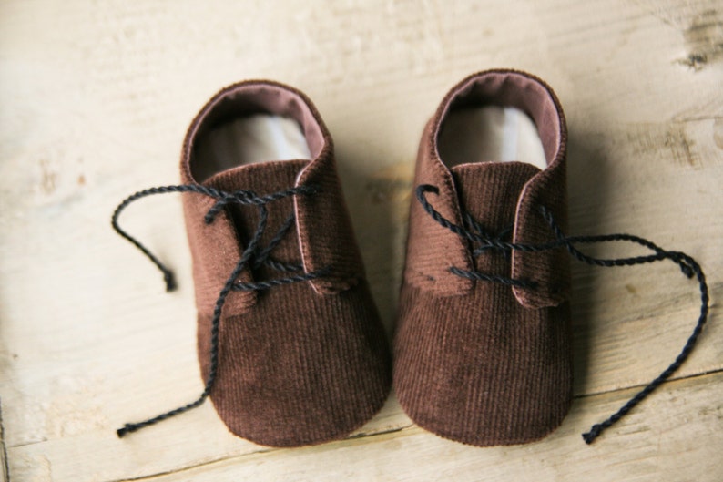 Baby Boy Shoes Brown Baby Shoes Corduroy Baby Shoes Baby Etsy