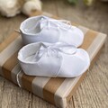 Handmade Baby Baptism Satin Shoes, Christening Outfit, Blessing Shoes product logo