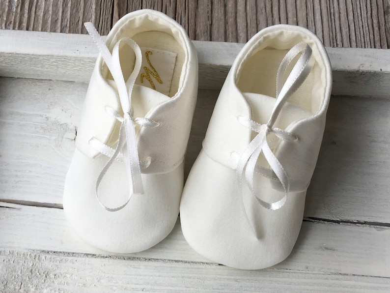 Baby Boy Baptism Shoes White Boy Shoes Ivory Christening Etsy