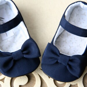 navy blue infant shoes