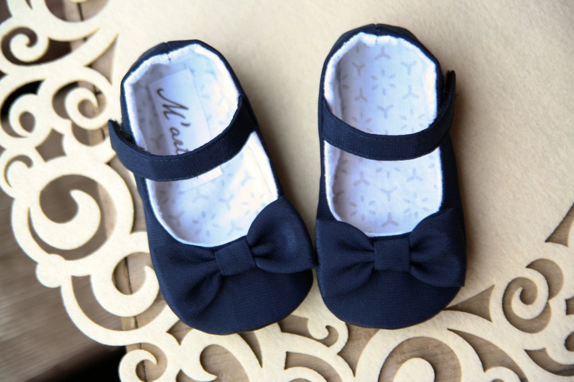 navy blue infant shoes