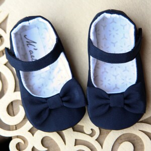 navy blue infant shoes