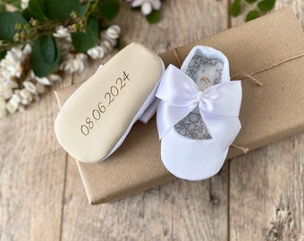 Set Battesimo Neonata - Scarpe E Fascia Capelli 2 Pezzi, Stile Principessa - Foto 10