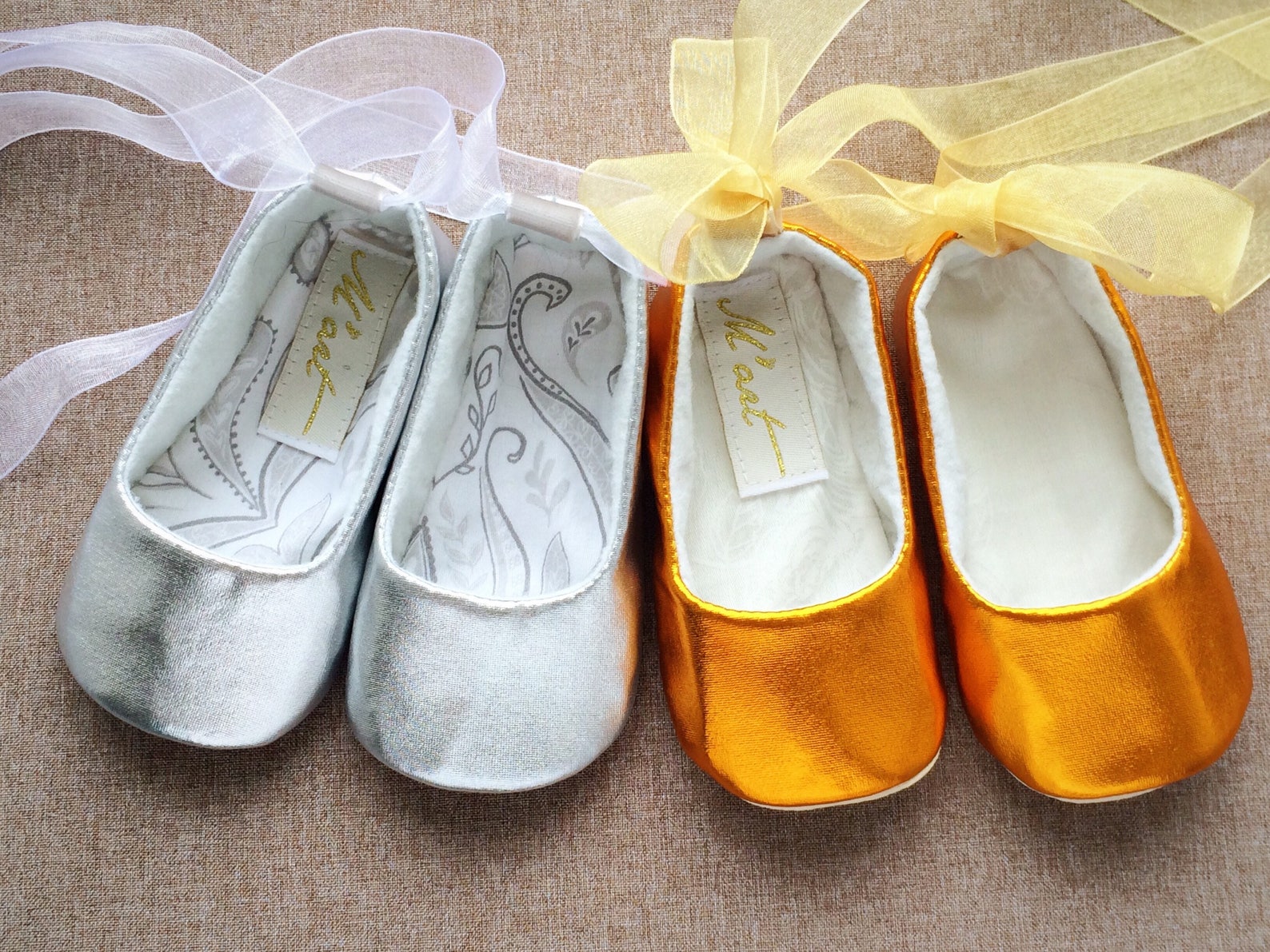 gold baby shoes, silver baby shoes, baby ballerina shoes, baby ballet shoes, gold baby outfit, infant shoes, gold baby shower gi