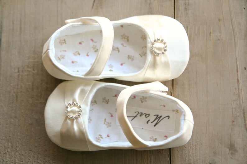 Ivory christening shoes baptism shoes Ivory baby dress Etsy