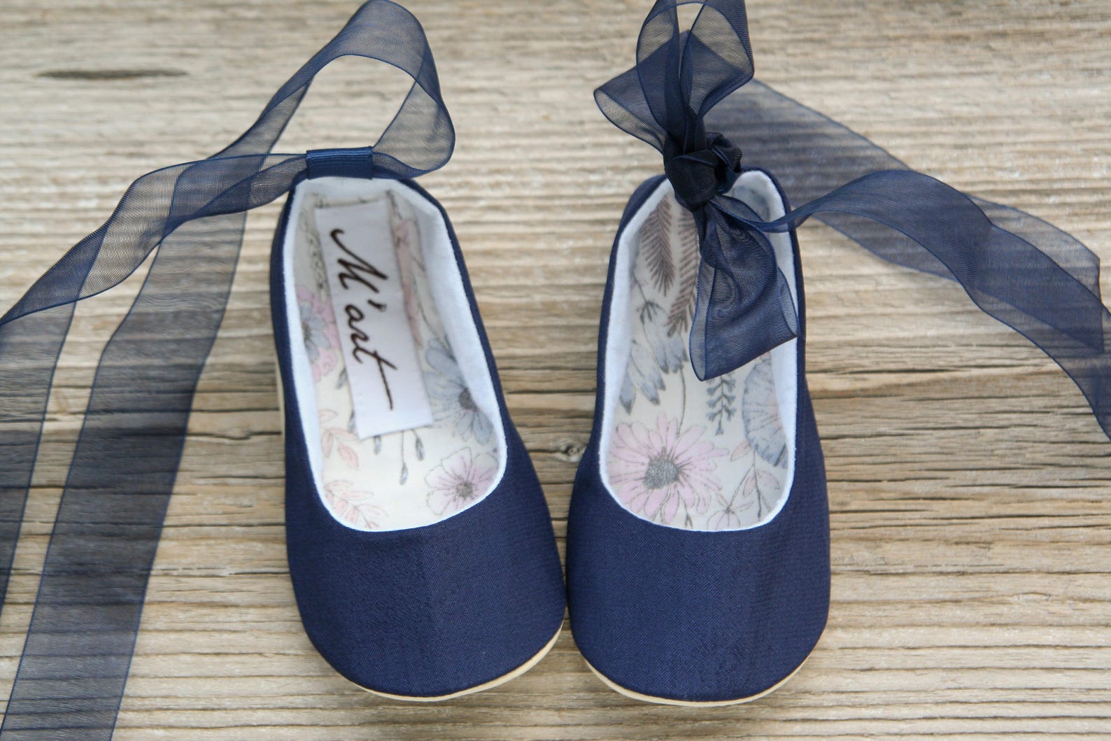 navy baby ballet shoes, blue baby ballerina shoes, baby christening shoes, baptism shoes, wedding baby outfit, baby slippers