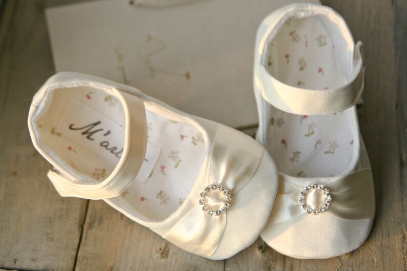 Ivory christening shoes baptism shoes Ivory baby dress Etsy