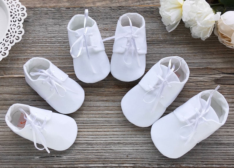 Baby Boy Baptism Shoes White Boy Shoes Ivory Christening Etsy
