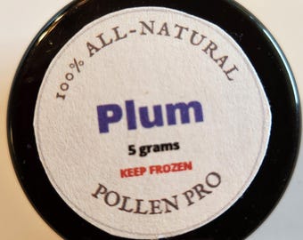 Plum Tree Pollen – 5 g | Hand Pollination for Backyard Orchards | Supplemental Pollination | Pollen Pro