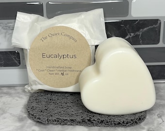 Handmade Soap Bar | Choose Your Scent | Eucalyptus, Lavender, Cashmere, Black Chamomile, Rose | Moisturizing Triple Butter Soap | Self Care