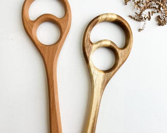 Natural Wooden Dough Whisk
