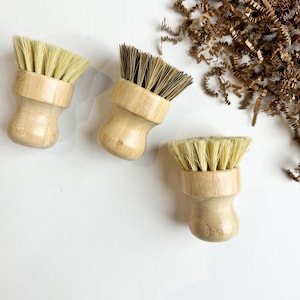 Eco Friendly Bamboo Pot Brush | Natural Bristles