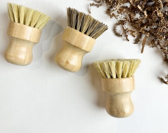Eco Friendly Bamboo Pot Brush | Natural Bristles