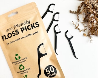 Palillos de hilo dental de origen vegetal