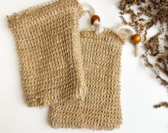 Natural Jute Soap Bag | Reusable Shower Pouch