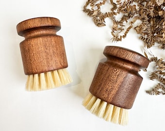 Cepillo de cocina sin plástico con cerdas naturales