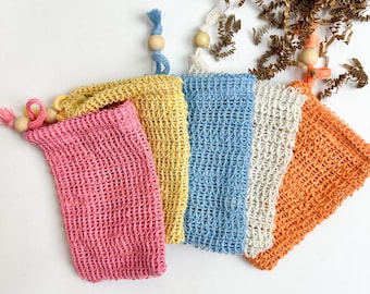 Sachet de savon en sisal naturel - Pochette de protection pour savon faite main