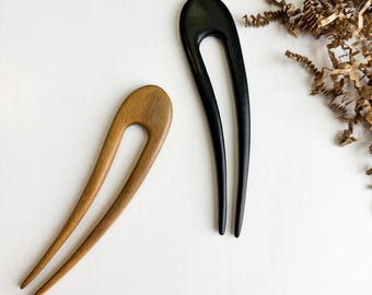 Natural Wooden Hair Pin | Plastic Free Hair Fork