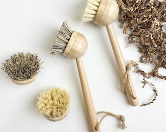 Bamboe keukenborstel | Natuurlijke borstelharen