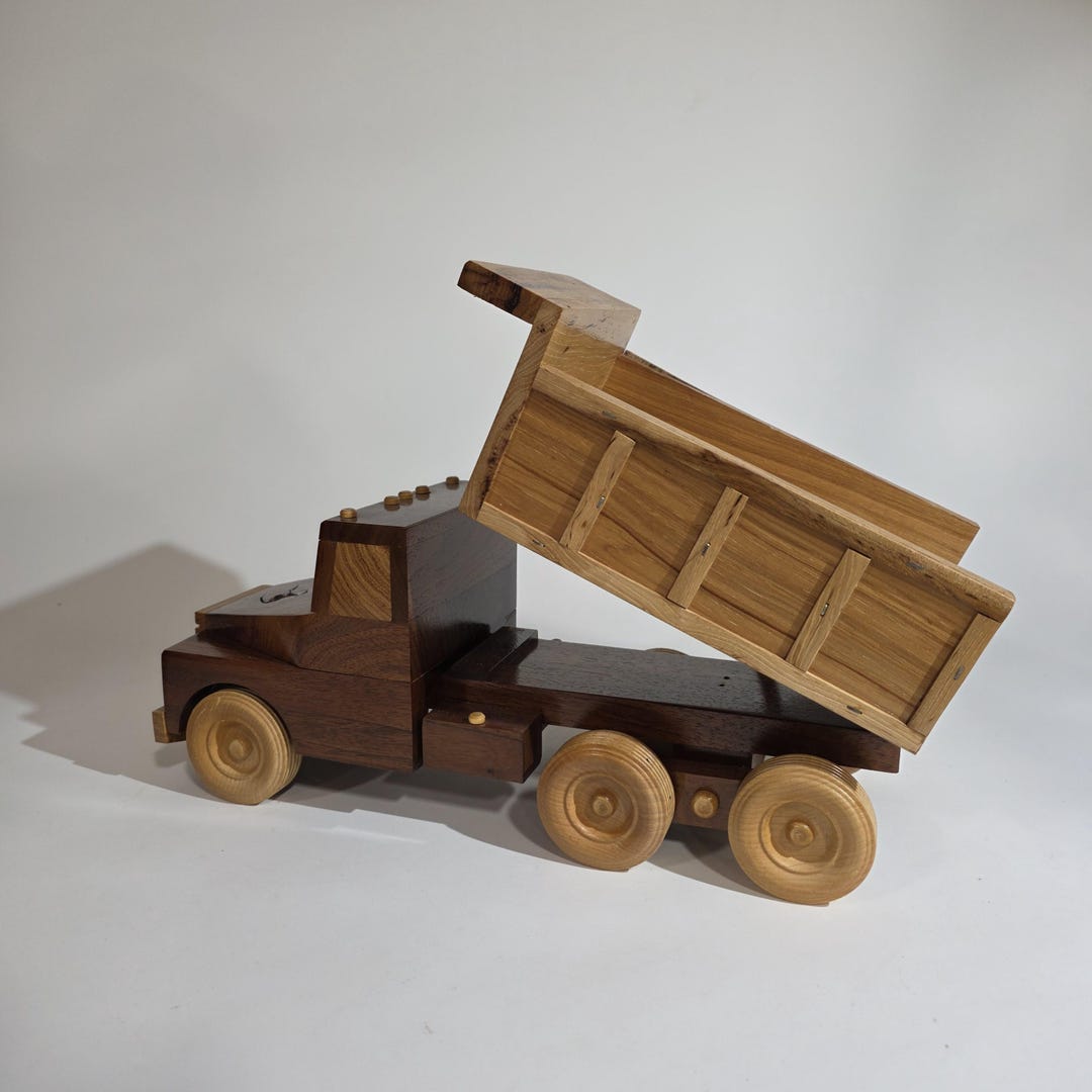 Toy Wooden Dump Truck - Handmade - Etsy