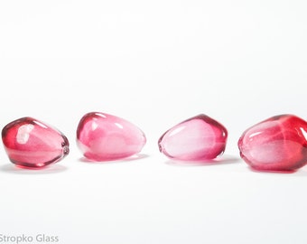 1 Glass Pomegranate Seed - made by Jason Stropko - ONE seed