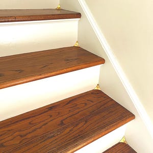 Solid Brass Victorian Stair Dust Corners – Stairs, Cabinetry, Furniture (14 pcs) Handmade to order.