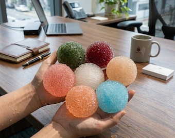 Pre-order Winter Snow-Bite Stress Ball Collection – ASMR Snow Crunch Squeeze Toy for Relaxation & Stress Relief