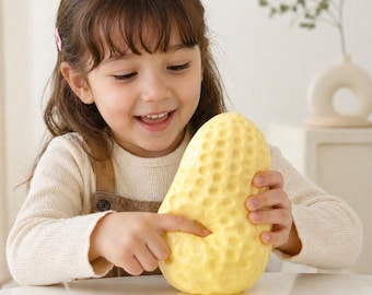 Creamy Peanut Butter Squishy Ball – Ultra Soft Squeeze Toy for Calm Focus, Sensory Relaxation & Desk Play