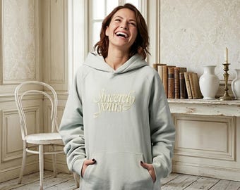 Salish Matter Sincerely Yours Hoodie, Oversized Fleece Pullover Sweatshirt, Cozy Streetwear